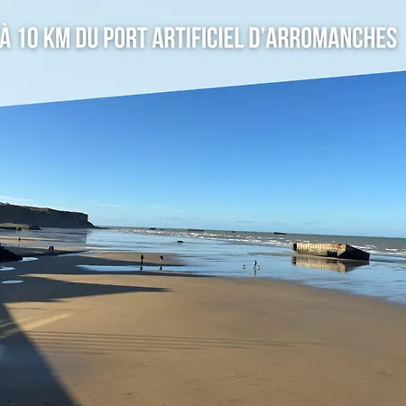 Nid De Pie Grand Duplex Lumineux Cadre Verdoyant Calme A 5 Mn De La Pres Port En Bessin, Bayeux, Omaha Beach, 아파트