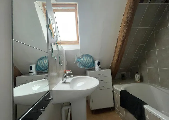 Nid De Pie Grand Duplex Lumineux Cadre Verdoyant Calme A 5 Mn De La Pres Port En Bessin, Bayeux, Omaha Beach, Apartment *