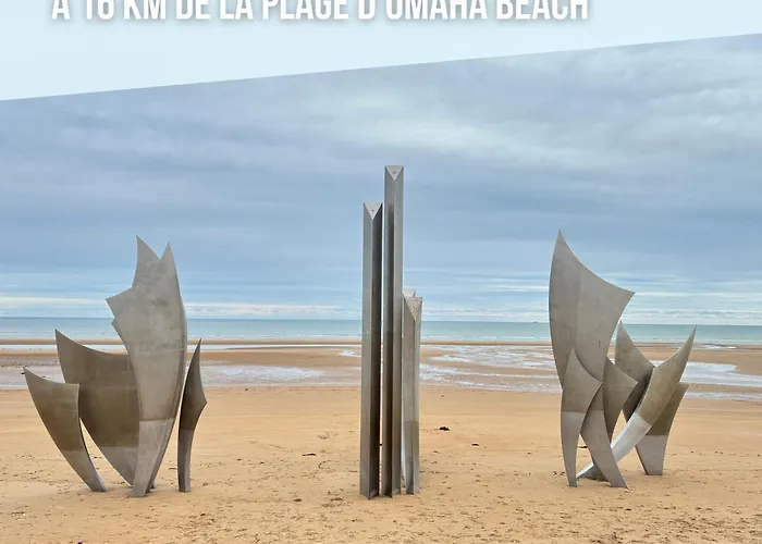 Apartment Nid De Pie Grand Duplex Lumineux Cadre Verdoyant Calme A 5 Mn De La Pres Port En Bessin, Bayeux, Omaha Beach,